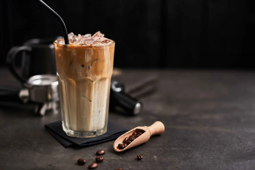 İce karamel latte